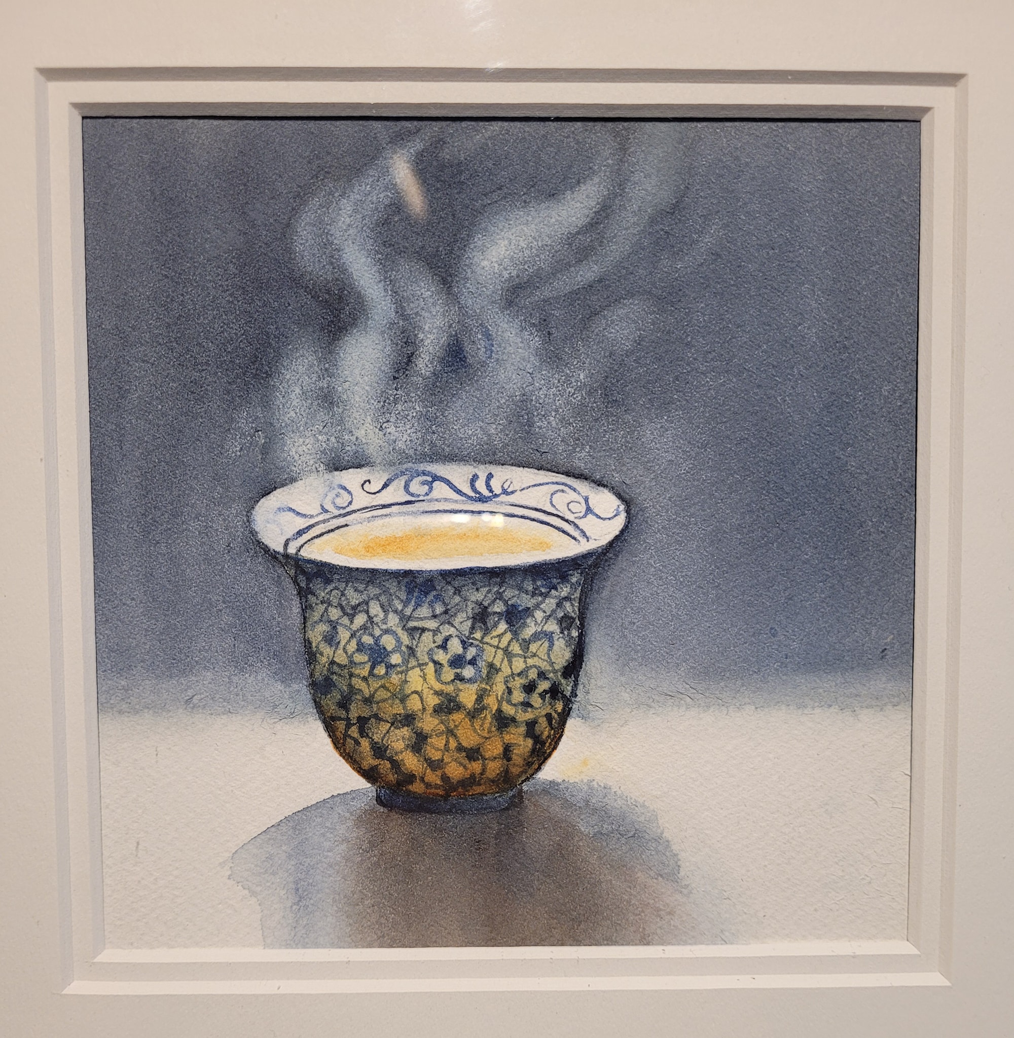 logo of watercolour teacup